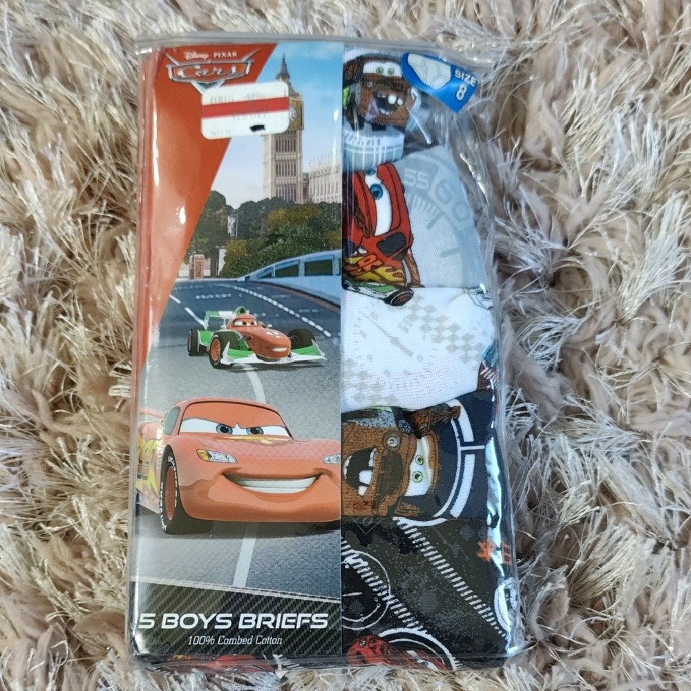 Disney Cars Boys Briefs - Red and Blue Pack
